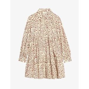 SANDRO Sun And Floral-Print Cotton Dress